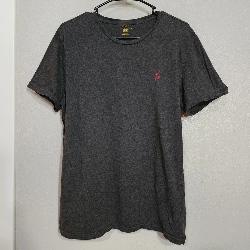 Polo Ralph Lauren T Shirt Men's Size Medium Dark‎ Gray Short Sleeve